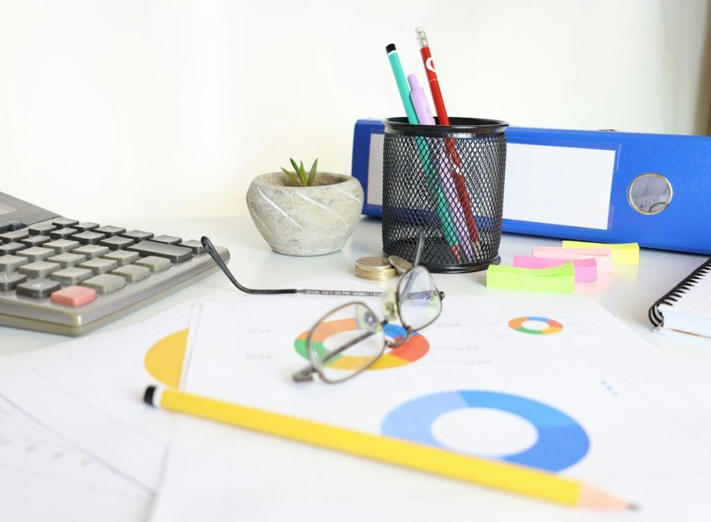 Calculatrice pour les calculs de gestion.