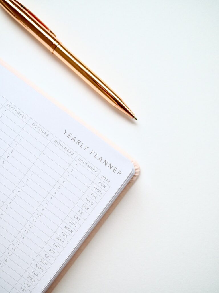 Agenda de travail.