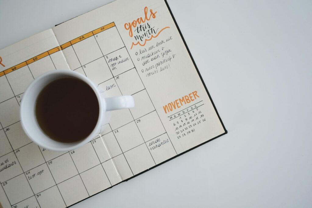 Agenda de travail.
